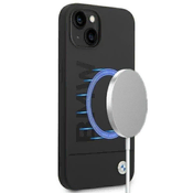 Bmw Etui BMW Silicone Signature Logo MagSafe za iPhone 14 Plus - črno