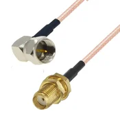 shumee Pigtail F vtič RA/SMA vtičnica RG316 1m