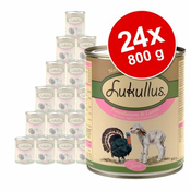Ekonomično pakiranje Lukullus Junior 24 x 800 g - Piletina i teletina