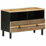 TV ormaric crni 70x33,5x46 cm Puno grubo drvo Mango