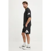 Bombažna kratka majica adidas Essentials moška, črna barva, JF3615