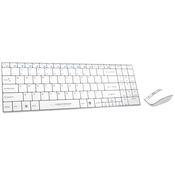 NEW Komplet tipkovnica + miška Esperanza EK122W (USB 2.0; bela barva; laser)