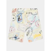 Guess Kratke hlače iz tkanine N4GD03 KA6R3 Pisana Regular Fit