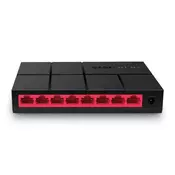 Mercusys Switch 8-port MS108G crno-crvena
