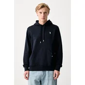 Trussardi pulover s kapuco moški bombažen
