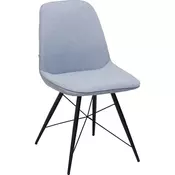STOLICA crna, svetloplava metal, tekstil
