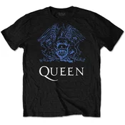 Queen Unisex Tee Blue Crest XXL