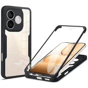 Hibridni Full body ovitek Techsuit ColorVerse 360 za Honor 600 Lite - black