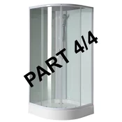 AIGO aluminijasti kotni profil, tuš pipa, komponenta 4/4 - Aqualine - 24 - 14