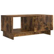 Vidaxl Klubska miza Dimljen hrast 90 x 50 x 40 cm Inženirski les