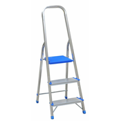 Aluminijasta prostostoječa lestev 130cm 2 stopnici + ploščad