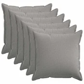 vidaXL Prevleka za blazino 6 pcs HOUTEN Oblačno siva 60 x 60 cm