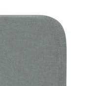 vidaXL Uši uzglavlja Svjetlosiva 80 x 16 x 4 cm tkanina