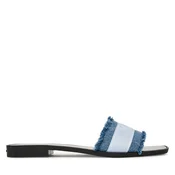 Karl Lagerfeld Nizki natikači moder denim/svetlo modra/bela
