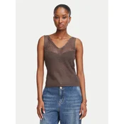 Morgan Top 262-MGATO Temno rjava Slim Fit