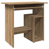 Vidaxl Pisalna miza artisan hrast 80x45x74 cm inženirski les