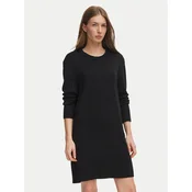 BOSS Pletena obleka 50569849 Črna Regular Fit