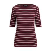 Lauren Ralph Lauren Majica burgund/bela