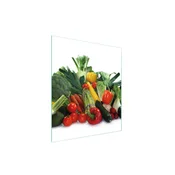 shumee STEKLENA DESKA ZA REZANJE 45x52 ZELENJAVA