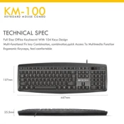 Fantech GO KM-100 US crna