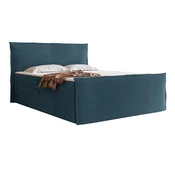 Boxspring postelja Martinez 122 (Coral 10) Zakonske, Boxspring, Modra, 160x200, Blago, Posteljno dnoPosteljno dno, 160x210x110cm