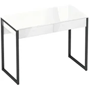 Homestar Pisalna miza 100x50 cm z računalniško mizo in 2 predaloma, bela