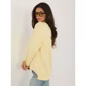 Svetlo rumen oversized pulover RUE PARIS