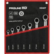 slomart Kombinirani ključi z ragljo set 7 kos (8-19mm), Proline HD
