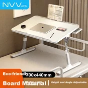 NVV Sto za laptop za krevet, Podesiv, Beli