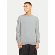 JACK & JONES Muški džemper 12258139, Sivi