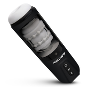 Dreamtoys Blowtech - vibrirajuci, gore-dolje krecuci masturbator (crni)