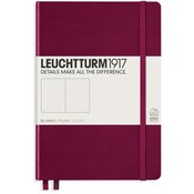 Bilježnica Leuchtturm1917 - ?5, bijele stranice, Port Red
