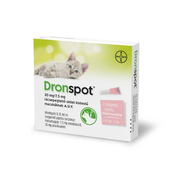 Dronspot raztopina za majhne mačke A.U.V. 2x0,35 ml