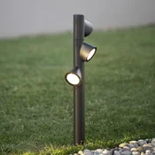 Martinelli Luce Bruco stenska svetilka s 3 žarnicami 93cm - Sodobni - antracit, opal - Kovina