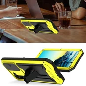JUST Oklepni ovitek za Samsung Galaxy S22, CamShield Slide, rumen