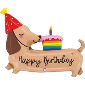 Grabo Folijski balon Happy Birthday – Jazbečar 109 cm