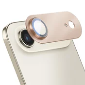 AVIZAR Popolna zaščita kamere za iPhone Air, aluminijast okvir s kaljenim steklom, Zlata, (5000208633)