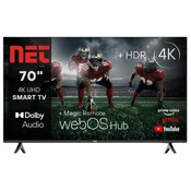 NET Televizor 7010, 4K UHD, Smart TV 70, WebOSHub, Magic Remote, Crni