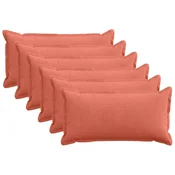 vidaXL Prevleka za blazino 6 kos HOUTEN Rdeče oranžna 40 x 80 cm