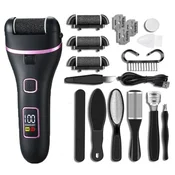 INF Električni odstranjevalec otiščancev z LED in vakuumom, 3 hitrosti Black, (5000300595)