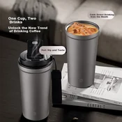 JD Original Termos šolja, Titanijumska, 520 ml