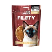 PAN MIĘSKO račji fileji - priboljški za mačke - 100g