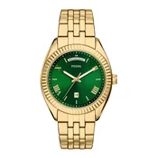 FOSSIL Analogna ura CAMPBELL  zlata / smaragd