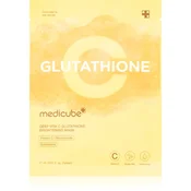 medicube Deep Vita C Glutathione Brightening Mask revitalizacijska maska iz platna 27 ml