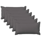 vidaXL Prevleka za blazino 6 pcs HOUTEN Svetlo siva 40 x 70 cm