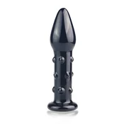 Glass romance black 5.5inch plug