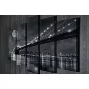 Wallity Dekorativne slike na platnu, 70x20cm, 5 komada, Šarene
