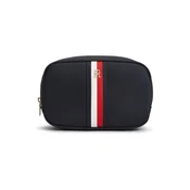 TOMMY HILFIGER Toaletna torbica NYLON CORP mornarska/živo rdeča/bela