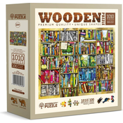 Wooden city Lesena sestavljanka Polica s knjigami 1010 kosov