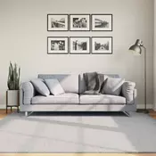 Tepih HUARTE kratkih vlakana mekani i perivi sivi 200x200 cm